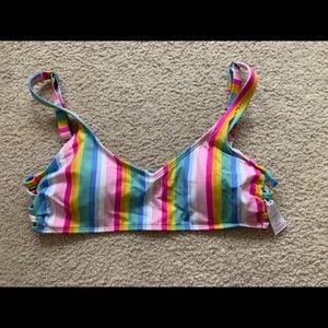 Rainbow bikini top